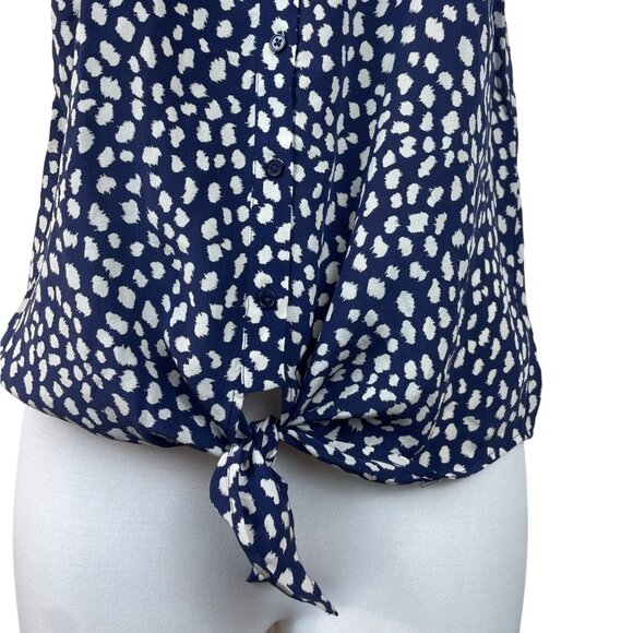 Joie Women's Navy Blue Sleeveless Blouse Sz M - NWT - Picture 7 of 10